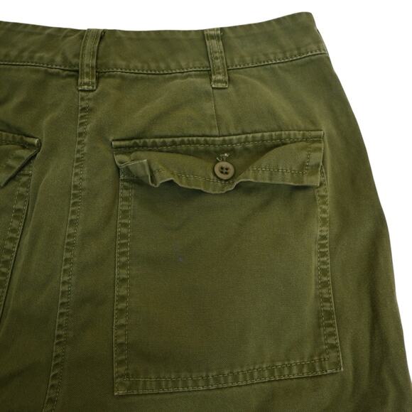 J. Crew Women's 6 Army Green Cargo Shorts - Picture 4 of 10